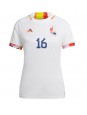 Belgien Thorgan Hazard #16 Auswärtstrikot für Frauen WM 2022 Kurzarm